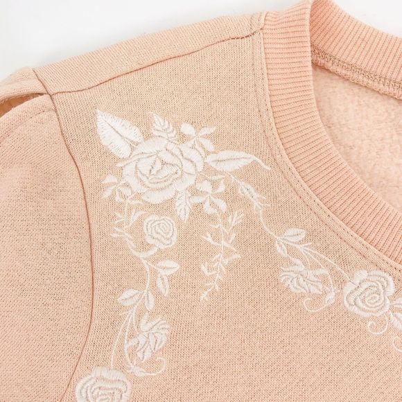 Rebecca Minkoff Jenn Cold Shoulder Sweatshirt Pink Medium 6 - Picture 11 of 11